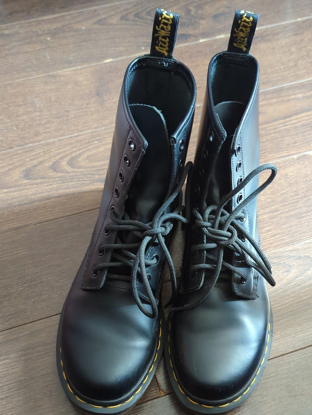 Dr. Martens 1460 Women's Smooth Leather Lace Up Boots - Picture 9 of 12